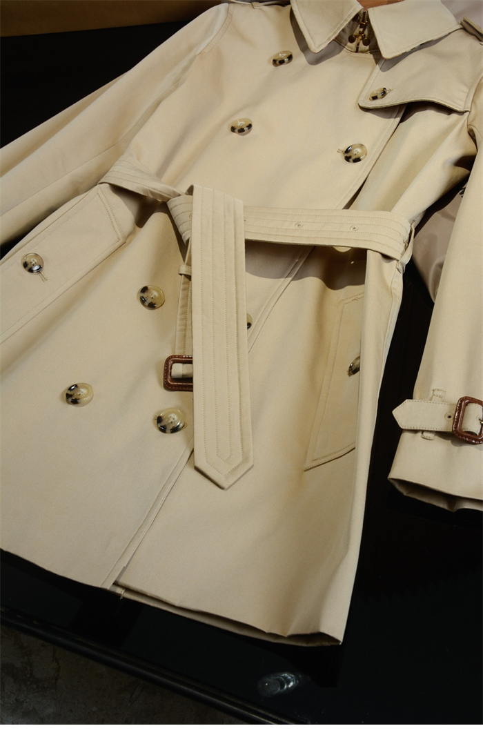Burberry 버버리 해리티지 여성용 숏 켄징턴 트렌치코트 베이지 레플리카 12번 이미지 - 의류 | 세미샵 레플리카 사이트