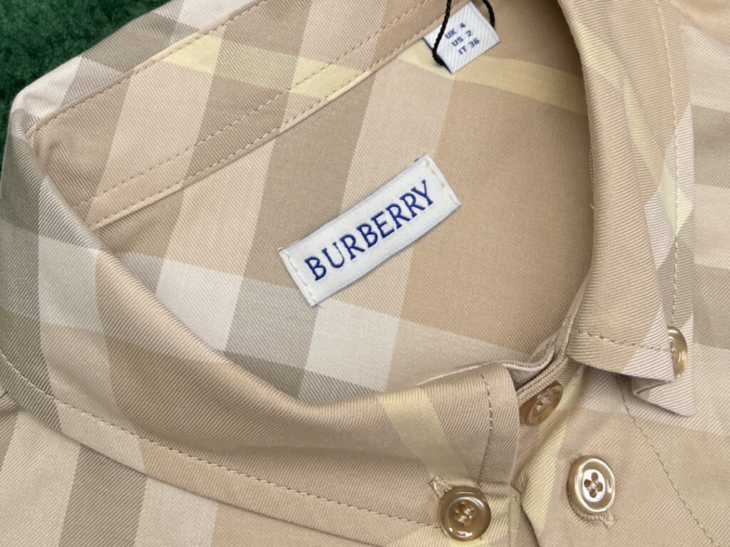 Burberry 버버리 24SS 체크 코튼 긴팔 셔츠 베이지 레플리카 7번 이미지 - 의류 | 세미샵 레플리카 사이트