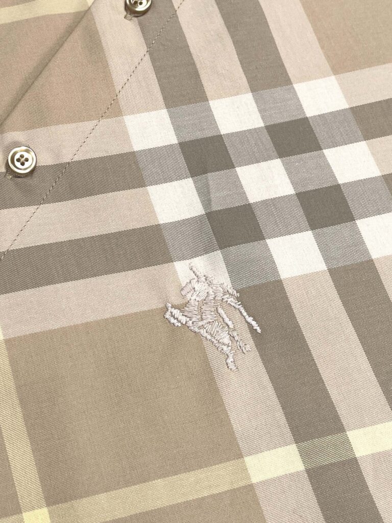 Burberry 버버리 24SS 체크 코튼 긴팔 셔츠 베이지 레플리카 8번 이미지 - 의류 | 세미샵 레플리카 사이트