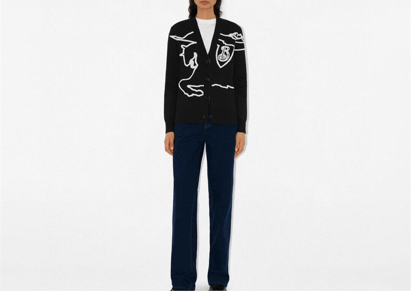 Burberry 버버리 EKD 코튼 블렌드 가디건 레플리카 3번 이미지 - 의류 | 세미샵 레플리카 사이트