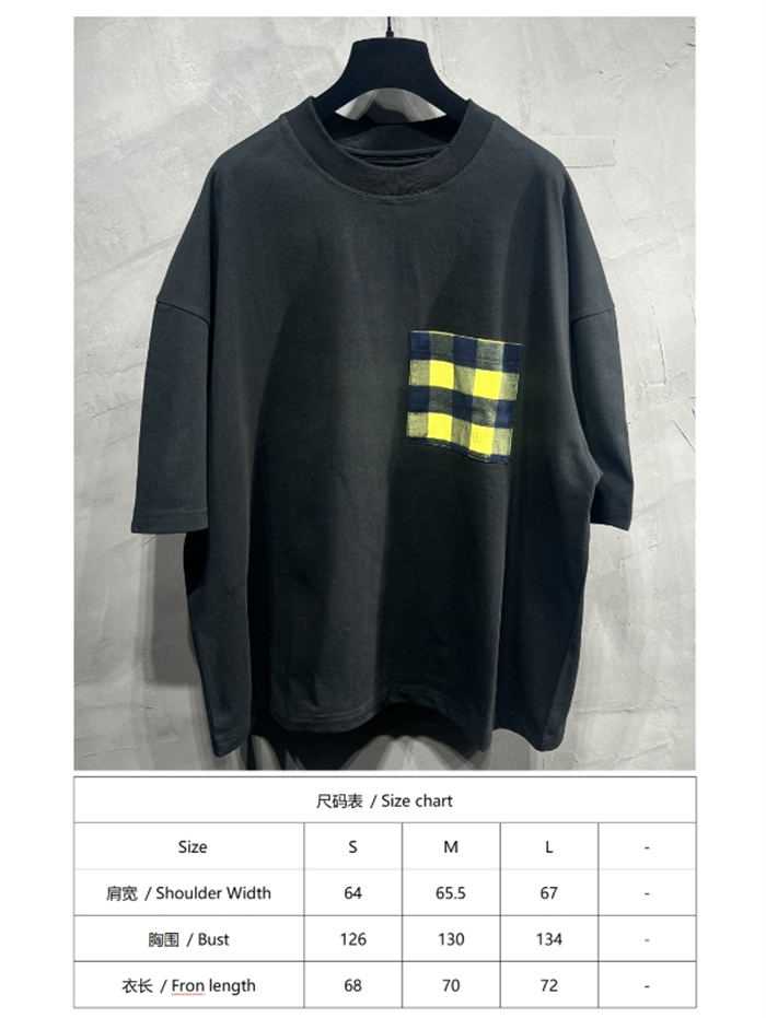 Bottega Veneta 보테가베네타 깅엄 포켓 소프트 코튼 반팔 티셔츠 레플리카 15번 이미지 - 의류 | 세미샵 레플리카 사이트