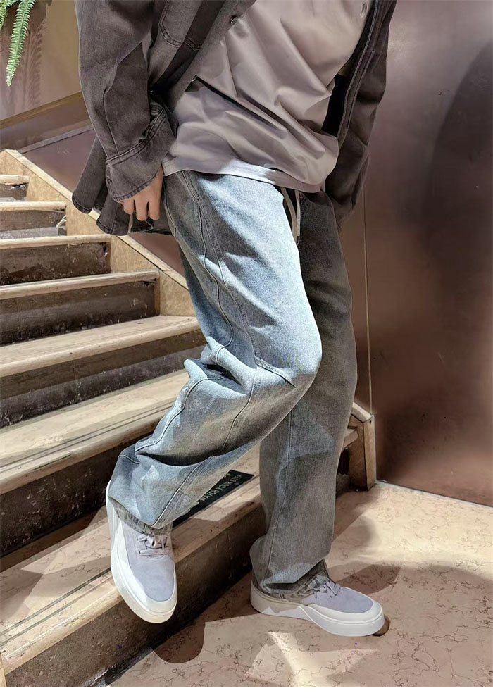 Bottega Veneta 보테가베네타 밴딩 와이드 데님 진 레플리카 2번 이미지 - 의류 | 세미샵 레플리카 사이트