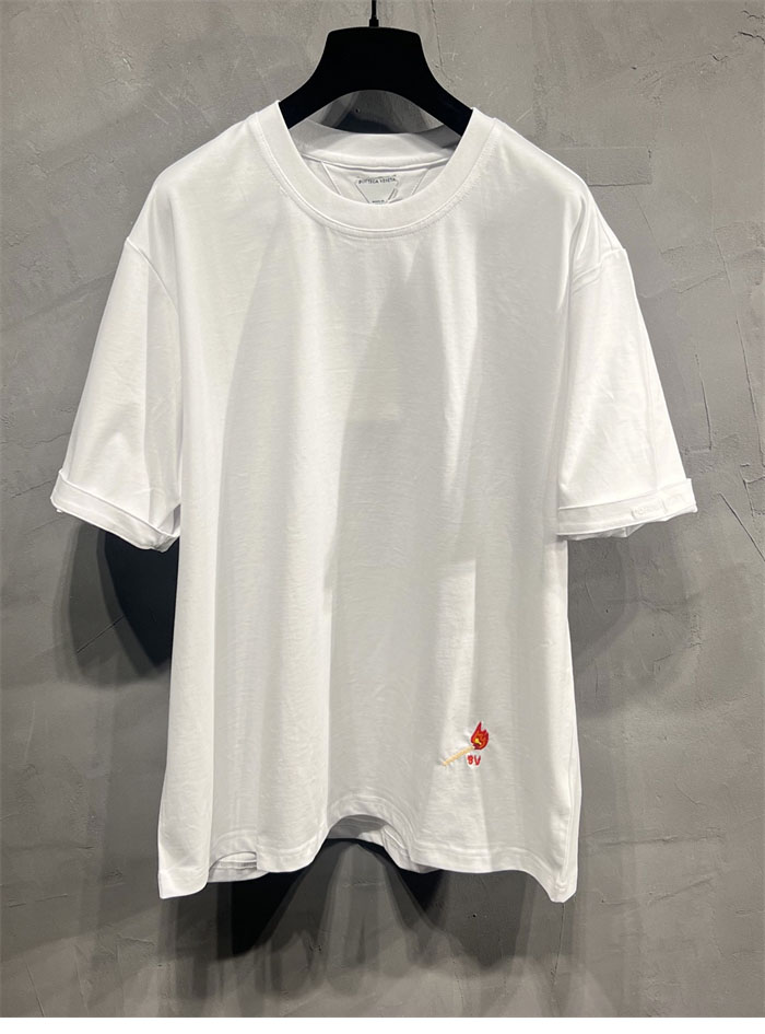 Bottega Veneta 보테가베네타 성냥 자수 파마 코튼 반팔 티셔츠 레플리카 3번 이미지 - 의류 | 세미샵 레플리카 사이트