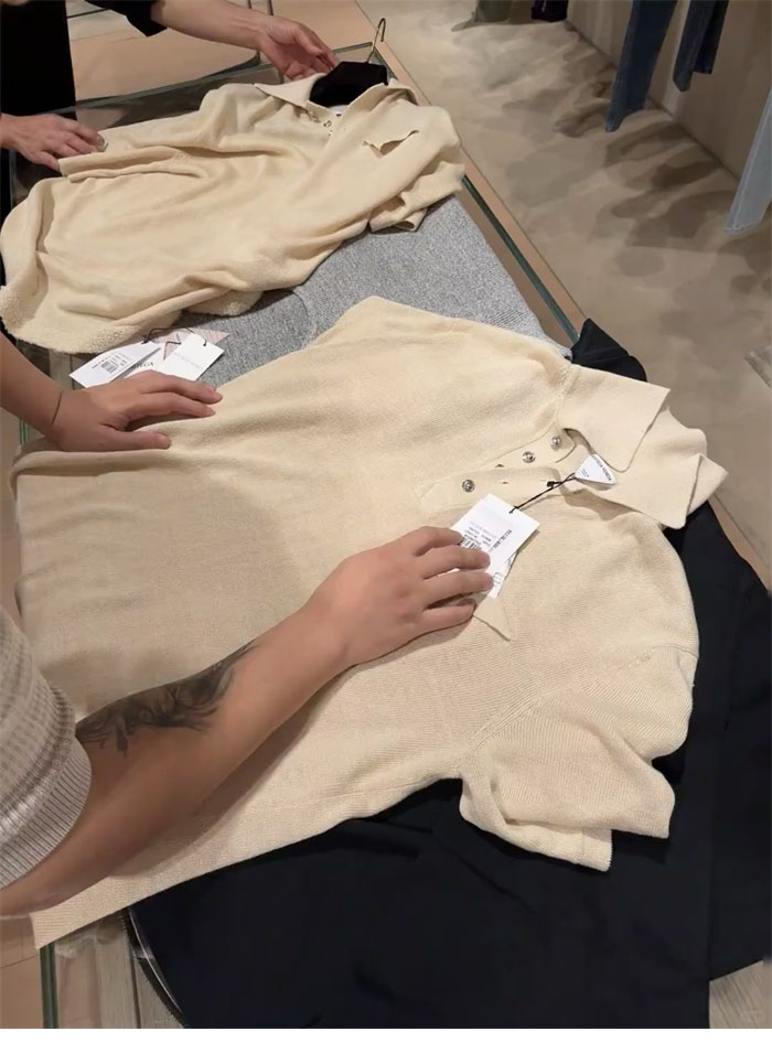 Bottega Veneta 보테가베네타 스트링슬림 라이트 린넨 폴로 셔츠 레플리카 15번 이미지 - 의류 | 세미샵 레플리카 사이트