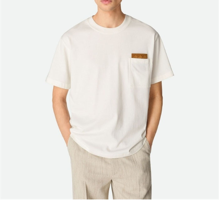 Bottega Veneta 보테가베네타 인트레치아토 피마 코튼 저지 티셔츠 레플리카 3번 이미지 - 의류 | 세미샵 레플리카 사이트