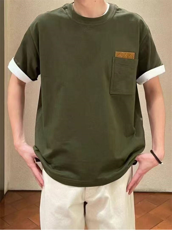 Bottega Veneta 보테가베네타 인트레치아토 피마 코튼 저지 티셔츠 레플리카 5번 이미지 - 의류 | 세미샵 레플리카 사이트