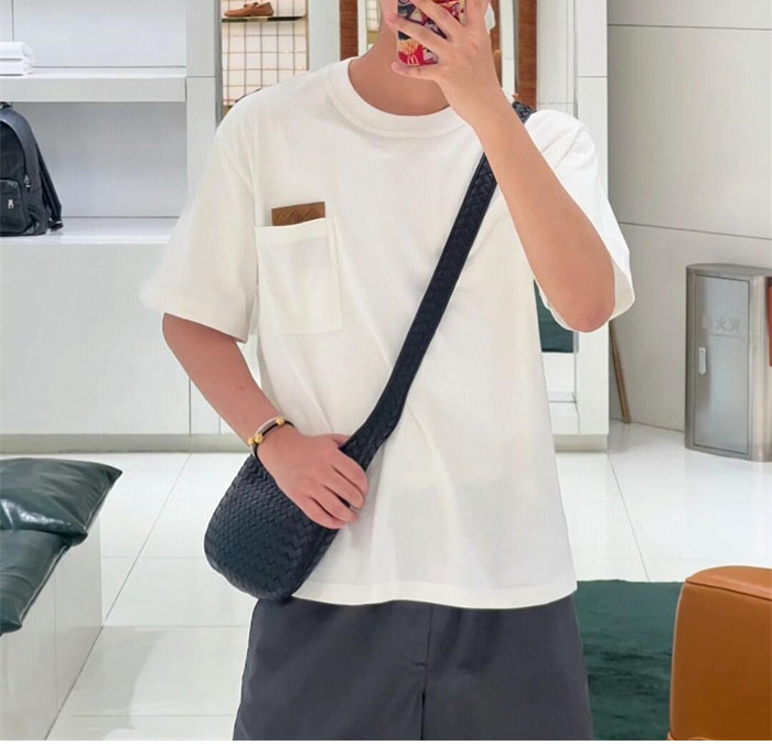 Bottega Veneta 보테가베네타 인트레치아토 피마 코튼 저지 티셔츠 레플리카 6번 이미지 - 의류 | 세미샵 레플리카 사이트