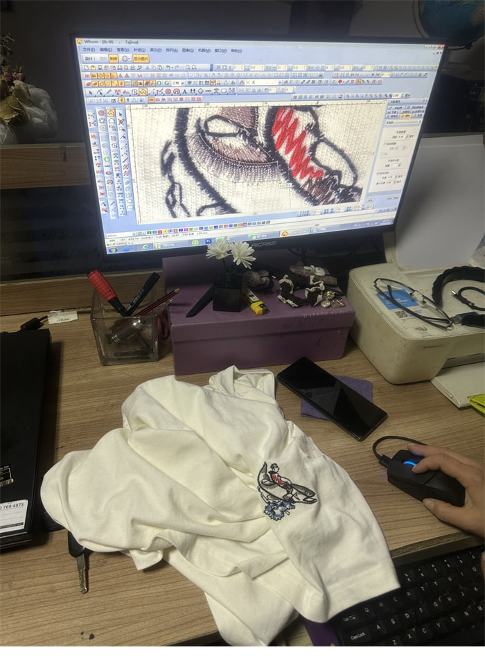 Bottega Veneta 보테가베네타 자수 디테일 코튼 반팔 티셔츠 레플리카 21번 이미지 - 의류 | 세미샵 레플리카 사이트