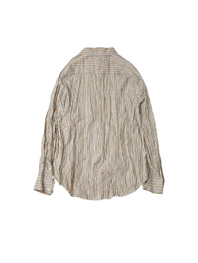 Bottega Veneta 보테가베네타 크러쉬드 테크 포플린 셔츠 베이지 레플리카 7번 이미지 - 의류 | 세미샵 레플리카 사이트