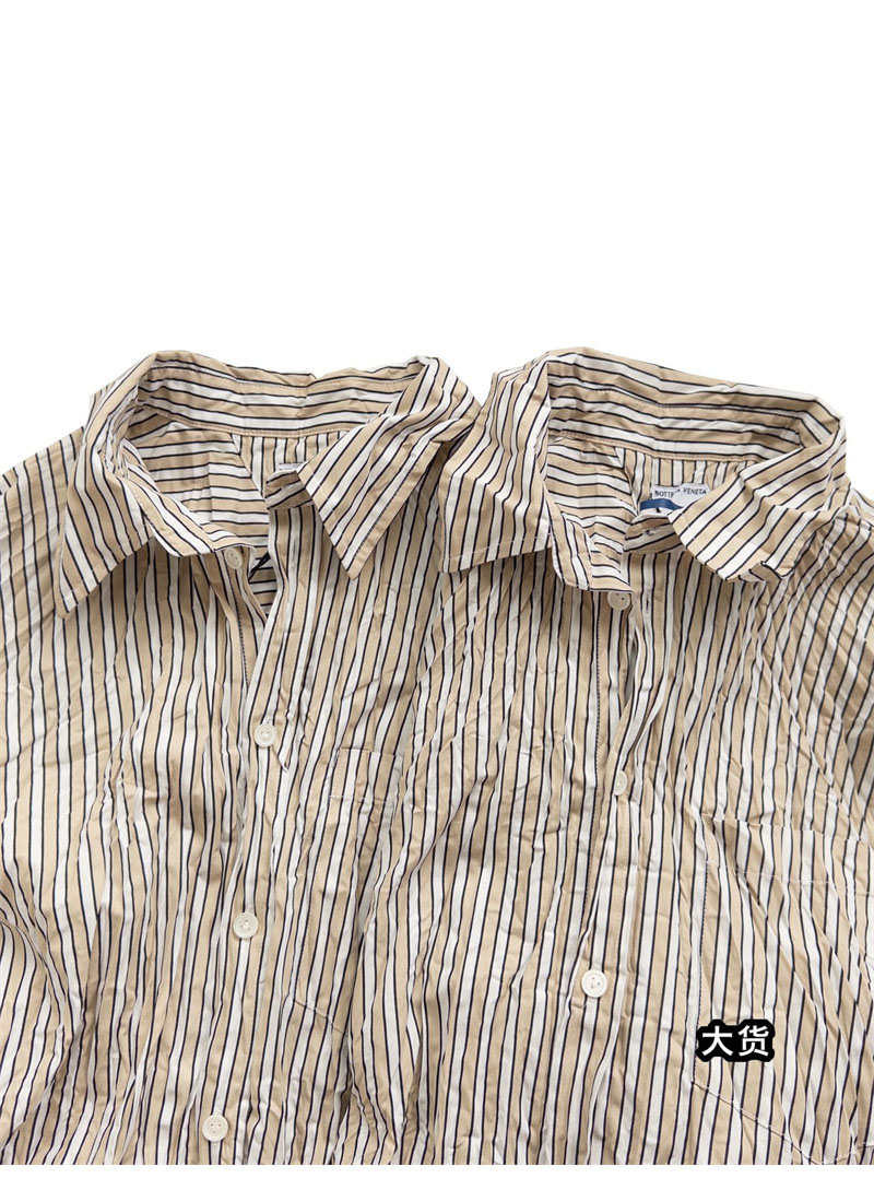 Bottega Veneta 보테가베네타 크러쉬드 테크 포플린 셔츠 베이지 레플리카 9번 이미지 - 의류 | 세미샵 레플리카 사이트