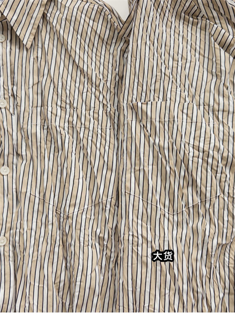 Bottega Veneta 보테가베네타 크러쉬드 테크 포플린 셔츠 베이지 레플리카 11번 이미지 - 의류 | 세미샵 레플리카 사이트