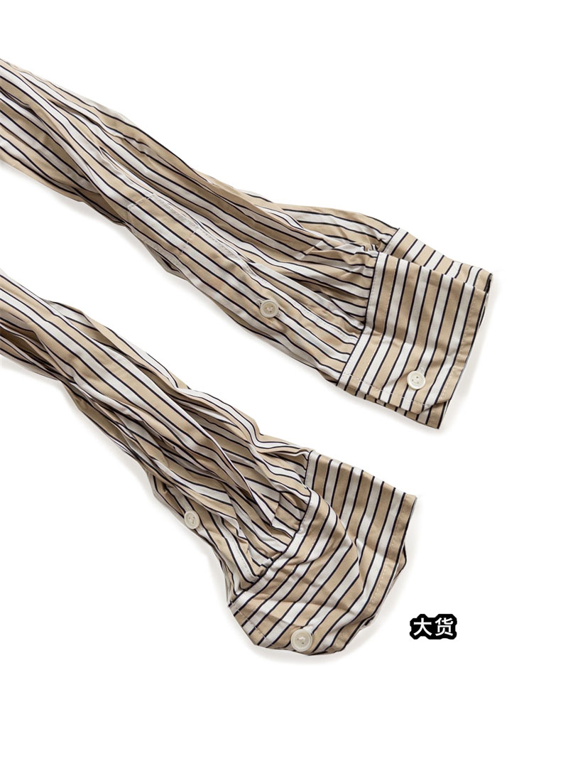 Bottega Veneta 보테가베네타 크러쉬드 테크 포플린 셔츠 베이지 레플리카 18번 이미지 - 의류 | 세미샵 레플리카 사이트