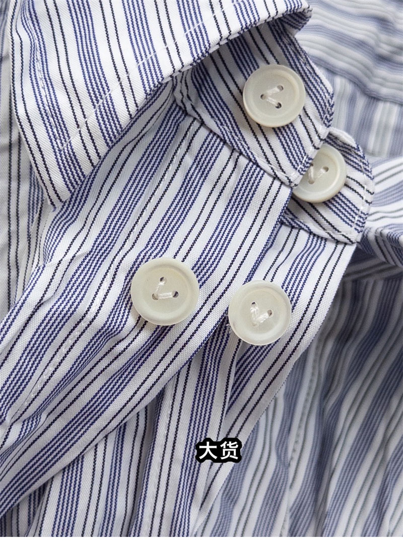 Bottega Veneta 보테가베네타 크러쉬드 테크 포플린 셔츠 블루 레플리카 8번 이미지 - 의류 | 세미샵 레플리카 사이트