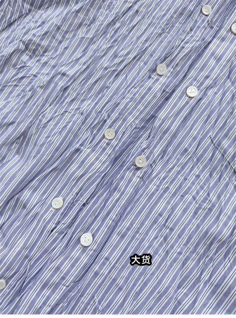 Bottega Veneta 보테가베네타 크러쉬드 테크 포플린 셔츠 블루 레플리카 11번 이미지 - 의류 | 세미샵 레플리카 사이트