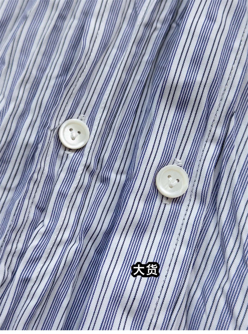 Bottega Veneta 보테가베네타 크러쉬드 테크 포플린 셔츠 블루 레플리카 12번 이미지 - 의류 | 세미샵 레플리카 사이트