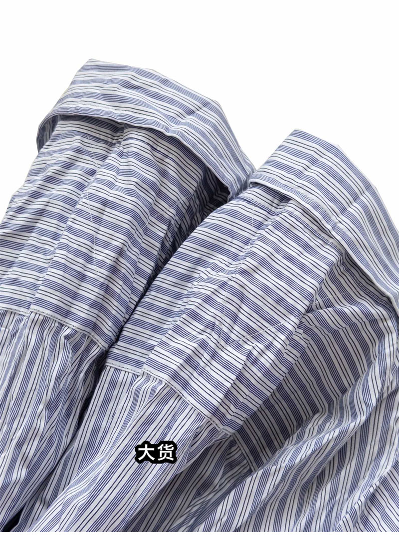 Bottega Veneta 보테가베네타 크러쉬드 테크 포플린 셔츠 블루 레플리카 16번 이미지 - 의류 | 세미샵 레플리카 사이트