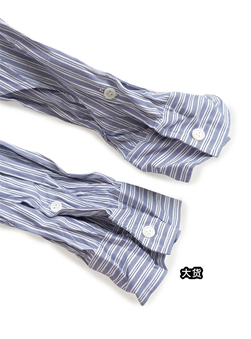 Bottega Veneta 보테가베네타 크러쉬드 테크 포플린 셔츠 블루 레플리카 18번 이미지 - 의류 | 세미샵 레플리카 사이트