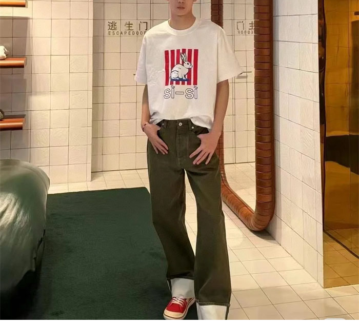 Bottega Veneta 보테가베네타 25SS 턴업 데님 팬츠 레플리카 3번 이미지 - 의류 | 세미샵 레플리카 사이트