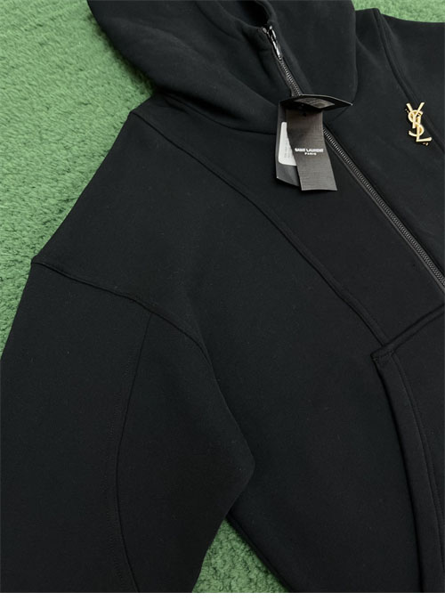 Saint Laurent 생로랑 로고 반집업 후디 레플리카 4번 이미지 - 의류 | 세미샵 레플리카 사이트