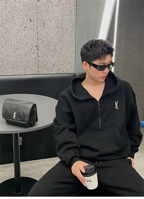 Saint Laurent 생로랑 로고 반집업 후디 레플리카 12번 이미지 - 의류 | 세미샵 레플리카 사이트