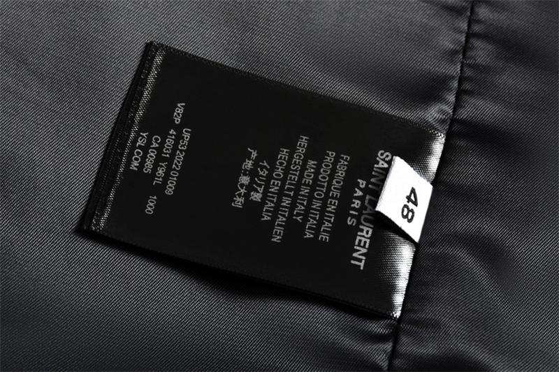 Saint Laurent 생로랑 바시티 테디 봄버 자켓 블랙 레플리카 12번 이미지 - 의류 | 세미샵 레플리카 사이트