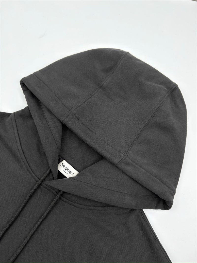 Saint Laurent 생로랑 토널 로고 자수 플리스 후드 레플리카 6번 이미지 - 의류 | 세미샵 레플리카 사이트