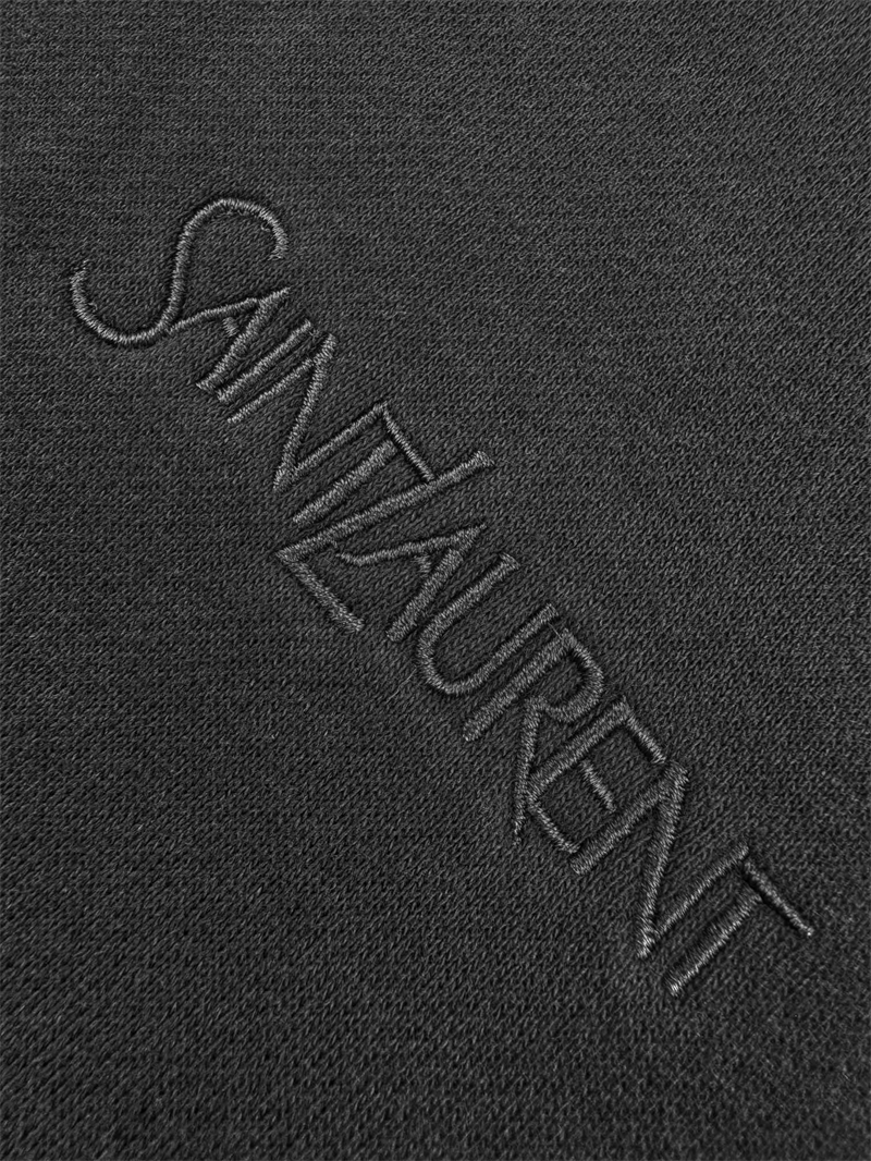 Saint Laurent 생로랑 토널 로고 자수 플리스 후드 레플리카 7번 이미지 - 의류 | 세미샵 레플리카 사이트