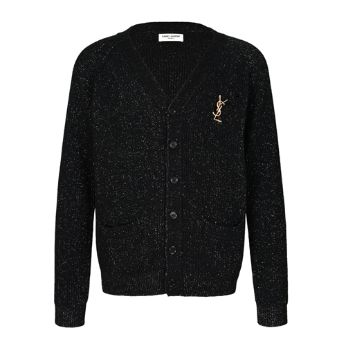 Saint Laurent 생로랑 YSL 로고 V넥 니트 가디건 레플리카 5번 이미지 - 의류 | 세미샵 레플리카 사이트