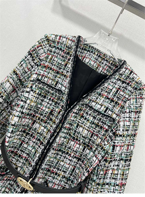 C H A N E L 샤넬 트위드 V넥 자켓 멀티 레플리카 7번 이미지 - 의류 | 세미샵 레플리카 사이트