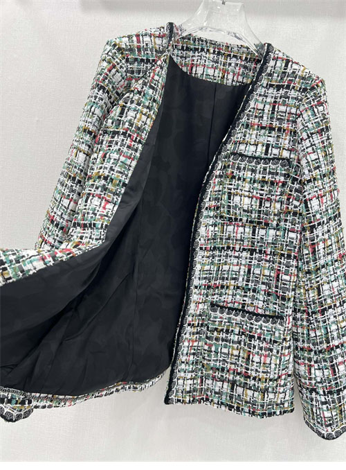 C H A N E L 샤넬 트위드 V넥 자켓 멀티 레플리카 10번 이미지 - 의류 | 세미샵 레플리카 사이트