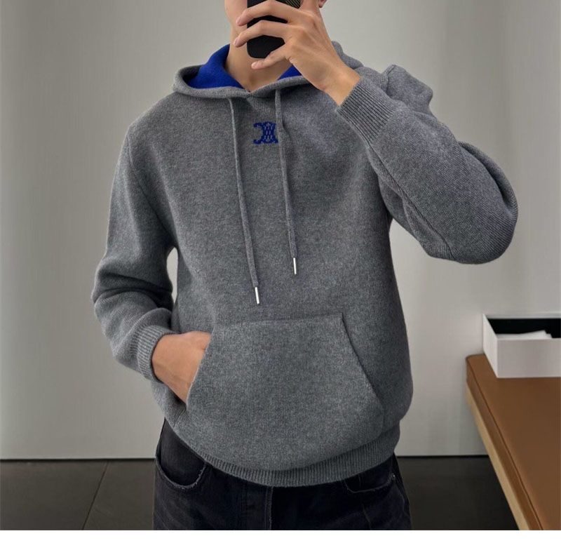 셀린느 셀린느 로고 아플리케 리브드 울 캐시미어 후디 레플리카 10번 이미지 - 의류 | 세미샵 레플리카 사이트