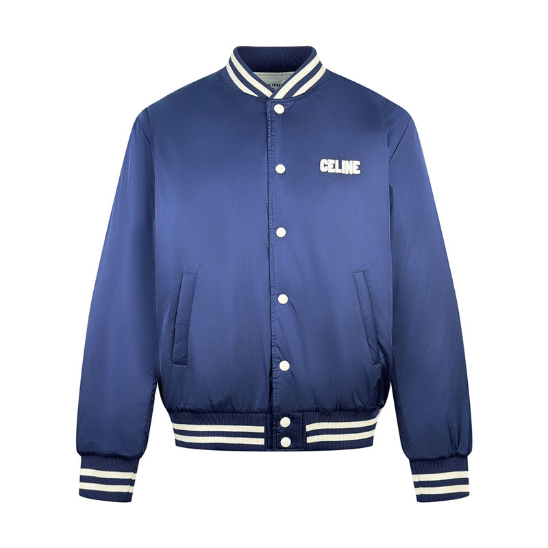C E L I N E 셀린느 로고 패치 봄버 테디 블루종 자켓 레플리카 1번 이미지 - 의류 | 세미샵 레플리카 사이트