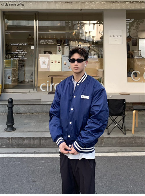 C E L I N E 셀린느 로고 패치 봄버 테디 블루종 자켓 레플리카 6번 이미지 - 의류 | 세미샵 레플리카 사이트