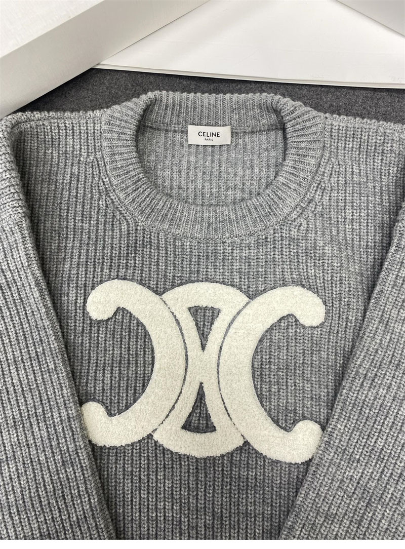 셀린느 셀린느 르브드 울 크루넥 스웨터 （터보） 레플리카 8번 이미지 - 의류 | 세미샵 레플리카 사이트