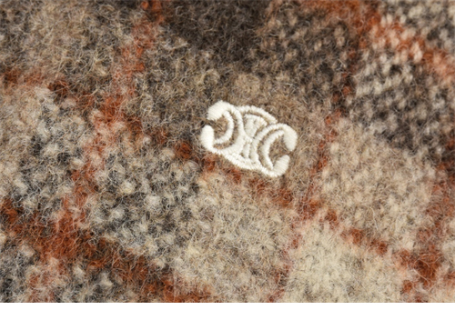 C E L I N E 셀린느 트리오페 로고 자수 배색 체크 테디 자켓 레플리카 8번 이미지 - 의류 | 세미샵 레플리카 사이트