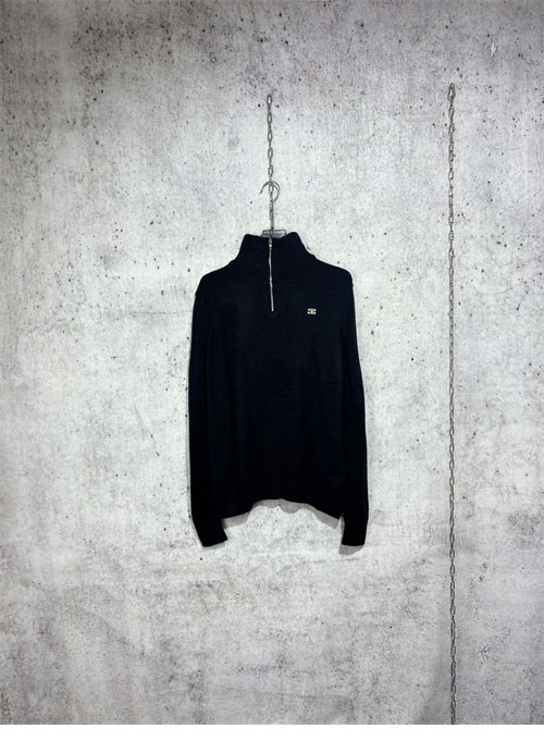 C E L I N E 셀린느 트리오페 자수로고 울 캐시미어 반집업 니트 레플리카 2번 이미지 - 의류 | 세미샵 레플리카 사이트