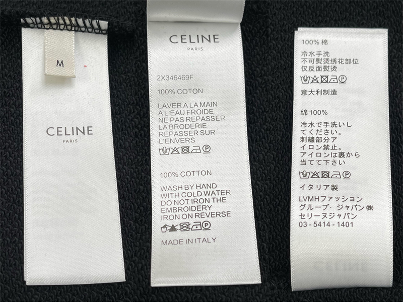 C E L I N E 셀린느 트리옹프 롱 슬리브 코튼 저지 티셔츠 레플리카 12번 이미지 - 의류 | 세미샵 레플리카 사이트