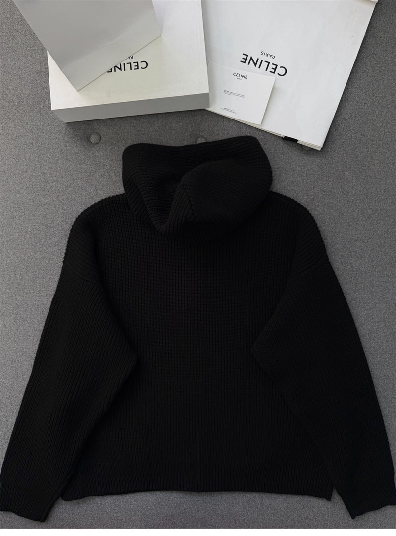 셀린느 셀린느 트리옹프 자수 리브드 울 후드 집업 가디건 레플리카 10번 이미지 - 의류 | 세미샵 레플리카 사이트