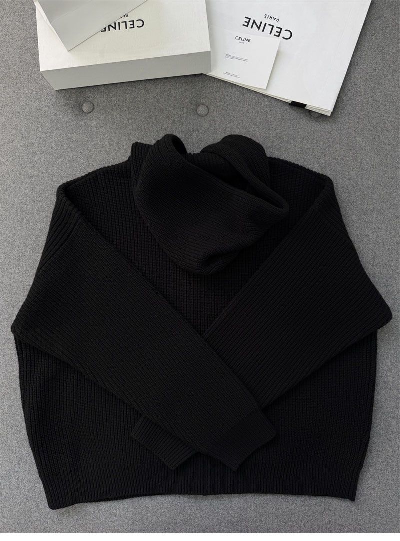 셀린느 셀린느 트리옹프 자수 리브드 울 후드 집업 가디건 레플리카 17번 이미지 - 의류 | 세미샵 레플리카 사이트