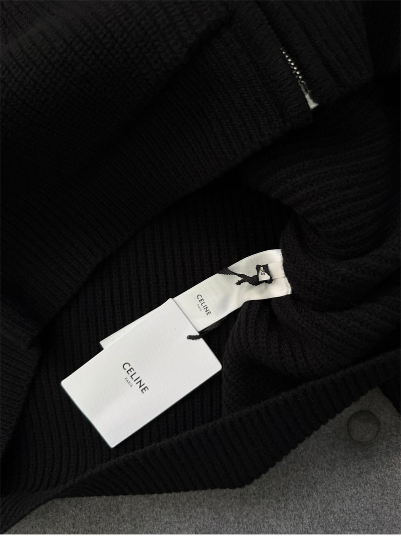 셀린느 셀린느 트리옹프 자수 리브드 울 후드 집업 가디건 레플리카 15번 이미지 - 의류 | 세미샵 레플리카 사이트