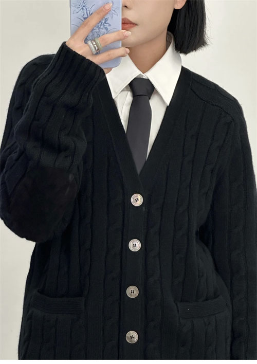 C E L I N E 셀린느 트리옹프 케이블 니트 캐시미어 가디건 레플리카 5번 이미지 - 의류 | 세미샵 레플리카 사이트