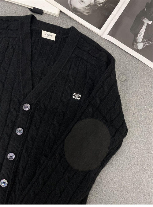 C E L I N E 셀린느 트리옹프 케이블 니트 캐시미어 가디건 레플리카 16번 이미지 - 의류 | 세미샵 레플리카 사이트
