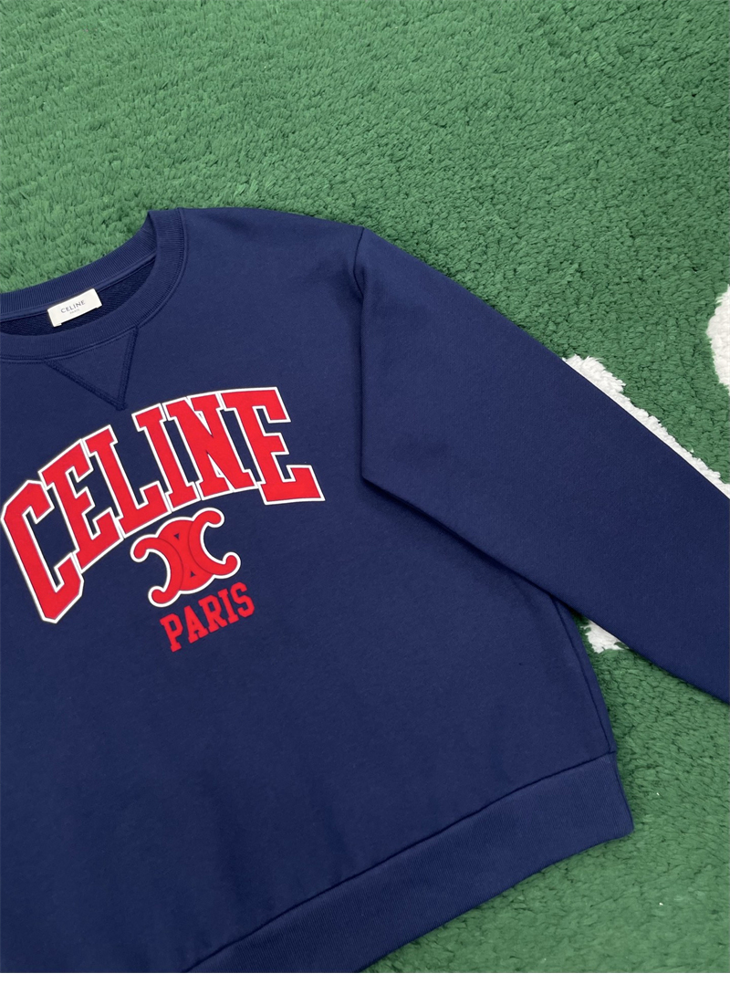 C E L I N E 셀린느 파리 트리옹프 프린트 코튼 플리스 오버사이즈 스웨트셔츠 맨투맨 레플리카 6번 이미지 - 의류 | 세미샵 레플리카 사이트