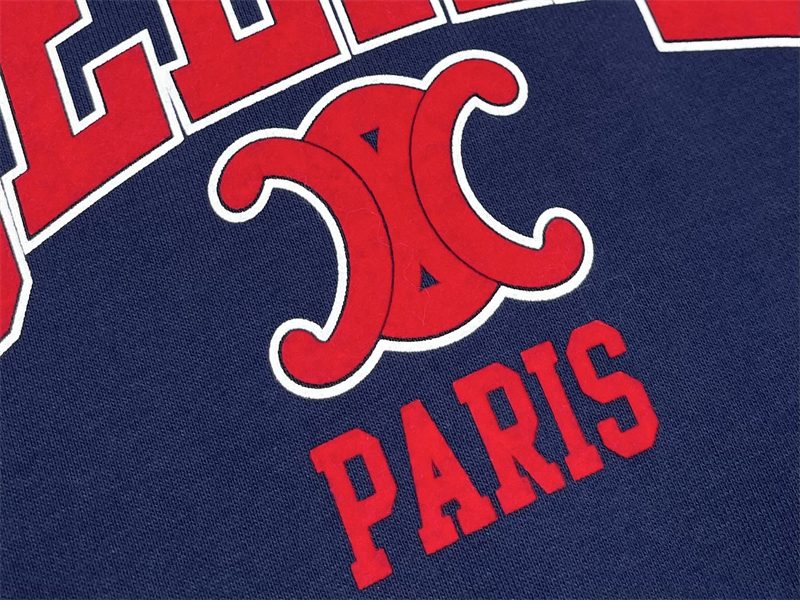 C E L I N E 셀린느 파리 트리옹프 프린트 코튼 플리스 오버사이즈 스웨트셔츠 맨투맨 레플리카 10번 이미지 - 의류 | 세미샵 레플리카 사이트