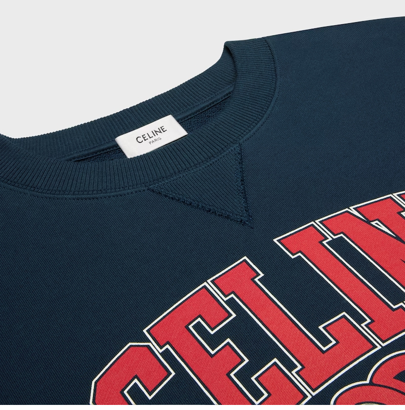 C E L I N E 셀린느 파리 트리옹프 프린트 코튼 플리스 오버사이즈 스웨트셔츠 맨투맨 레플리카 13번 이미지 - 의류 | 세미샵 레플리카 사이트