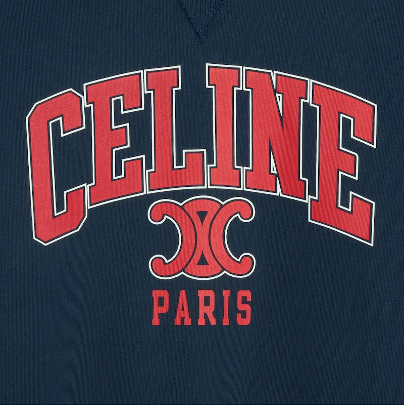C E L I N E 셀린느 파리 트리옹프 프린트 코튼 플리스 오버사이즈 스웨트셔츠 맨투맨 레플리카 14번 이미지 - 의류 | 세미샵 레플리카 사이트