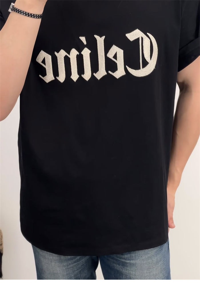 C E L I N E 셀린느 플로킹 로고 루즈핏 반팔 티셔츠 레플리카 3번 이미지 - 의류 | 세미샵 레플리카 사이트