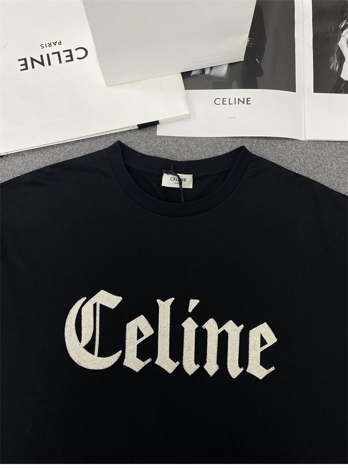C E L I N E 셀린느 플로킹 로고 루즈핏 반팔 티셔츠 레플리카 11번 이미지 - 의류 | 세미샵 레플리카 사이트