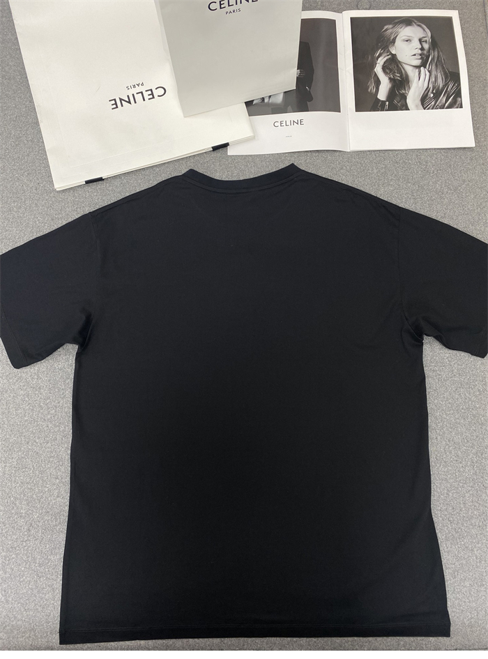 C E L I N E 셀린느 플로킹 로고 루즈핏 반팔 티셔츠 레플리카 12번 이미지 - 의류 | 세미샵 레플리카 사이트