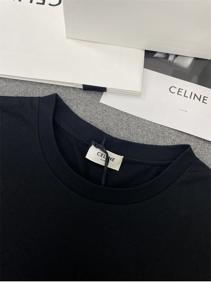 C E L I N E 셀린느 플로킹 로고 루즈핏 반팔 티셔츠 레플리카 14번 이미지 - 의류 | 세미샵 레플리카 사이트